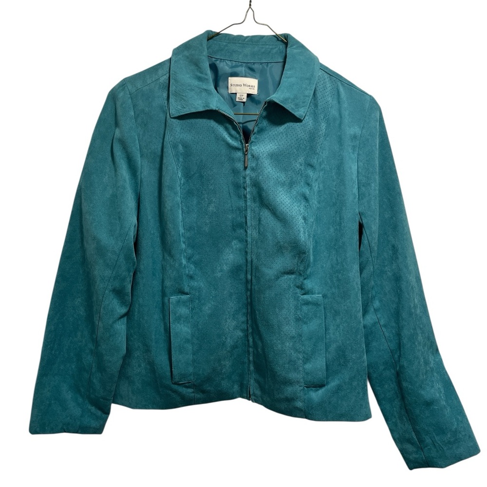 Studio Works Petite Vegan Suede Jacket